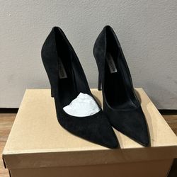 Steve Madden Black Suede Heels