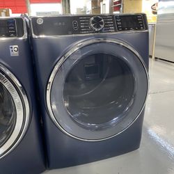 GE Blue Sapphire 7.8 Cu. Ft. Smart Front Load Electric Dryer