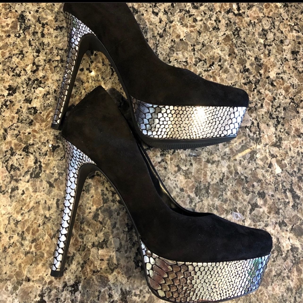 Jessica Simpson Women’s Platform Heels Size 6 Black High Heel Pumps Dress Shoes