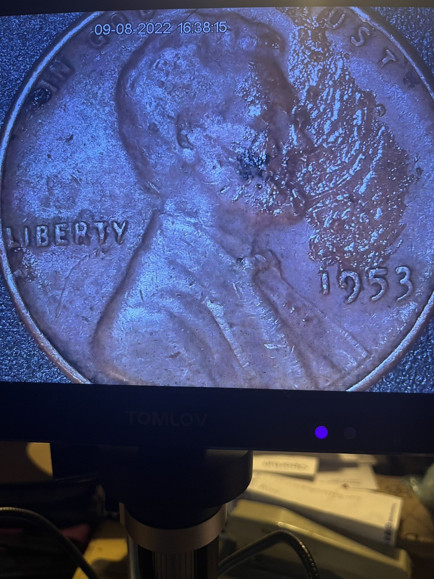 Error Coin 1953 Penny No Mint “take A Look”