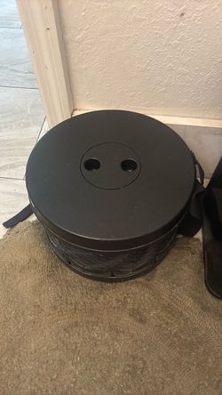 Round Black stool