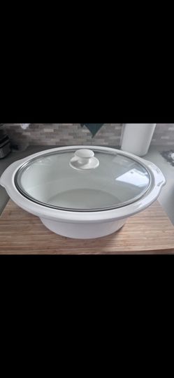 Oval Slow Cooker Insert with Glass Lid - Excellent Condition