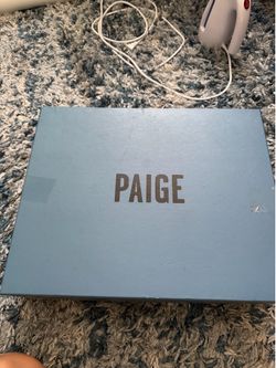 PAIGE Jacey over the knee stretch boot black suede size 8