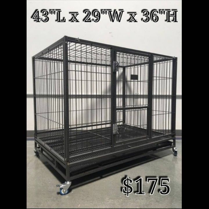 🐾Large🐾 Heavy Duty Stackable Dog Kennels With Removable Tray 🐾🐶🐕‍🦺🦴🐺🐕🐻⚡