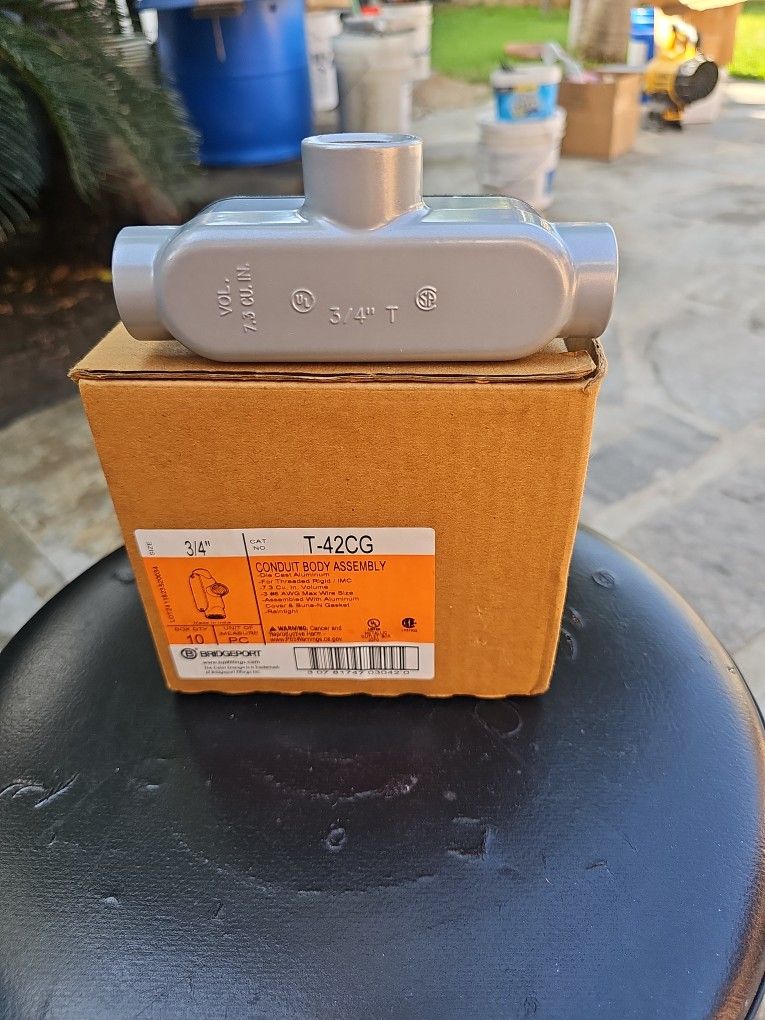 CONDUIT BODY ASSEMBLY T-42CG. BOX QTY.10