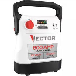 VECTOR 800 Amp Jump Starter with USB Power