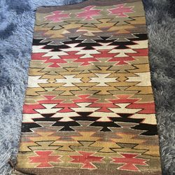 Early 20th Century Antique Chinle Kilim Navajo Rug  3x2