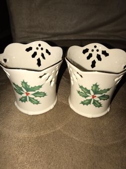 Lenox candle holder set
