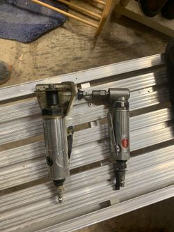 Dayton pneumatic sander and central pneumatic grinder