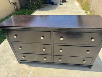 Dresser Black 6 drawers