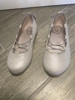 Girls Shoes Stride Rite Grey Silver Size 9M