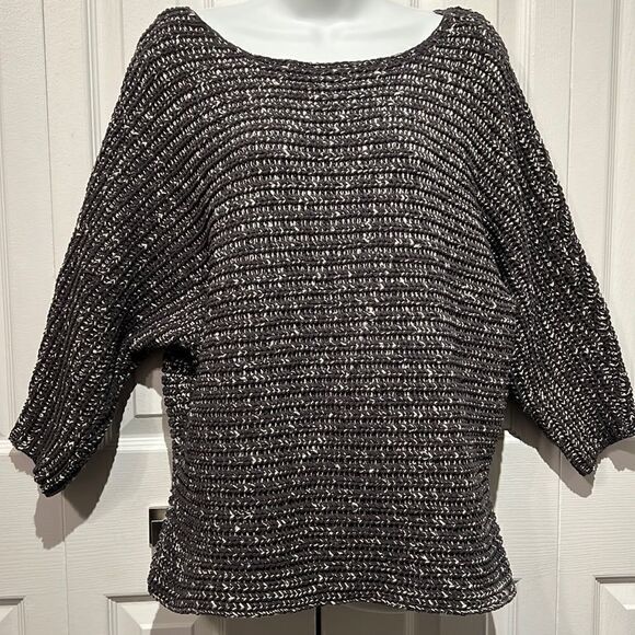 Jones New York 3/4 Sleeve Boatneck Raglan Sleeve Sweater Size L