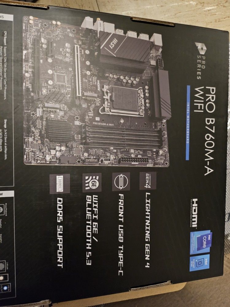 Msi PRO B760m-A MOTHERBOARD