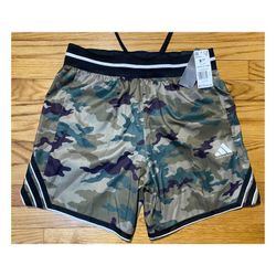 adidas Crazylite 3-Stripe camo print Basketball Shorts Men’s sz M NEW! 