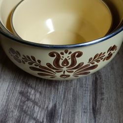Mixing Bowls Pfaltzgraff Enamel Coated Metal