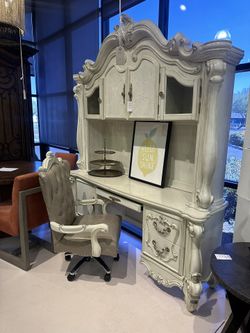 Aico Furniture Desk With Hutch And Chair