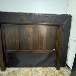 Free Headboard, Boxspring And Bed frame. Mattress Not Available 