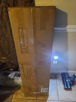 White Floating Entertainment  Center