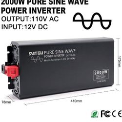 Solar Pure Sine 2000w/4000w Peak Backup 300Wh LiFePO4 Battery 50W Solar Charger Wall Charger Controller