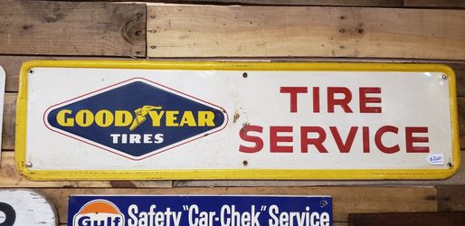 Goodyear Tire Service Sign 44x12 Inches 