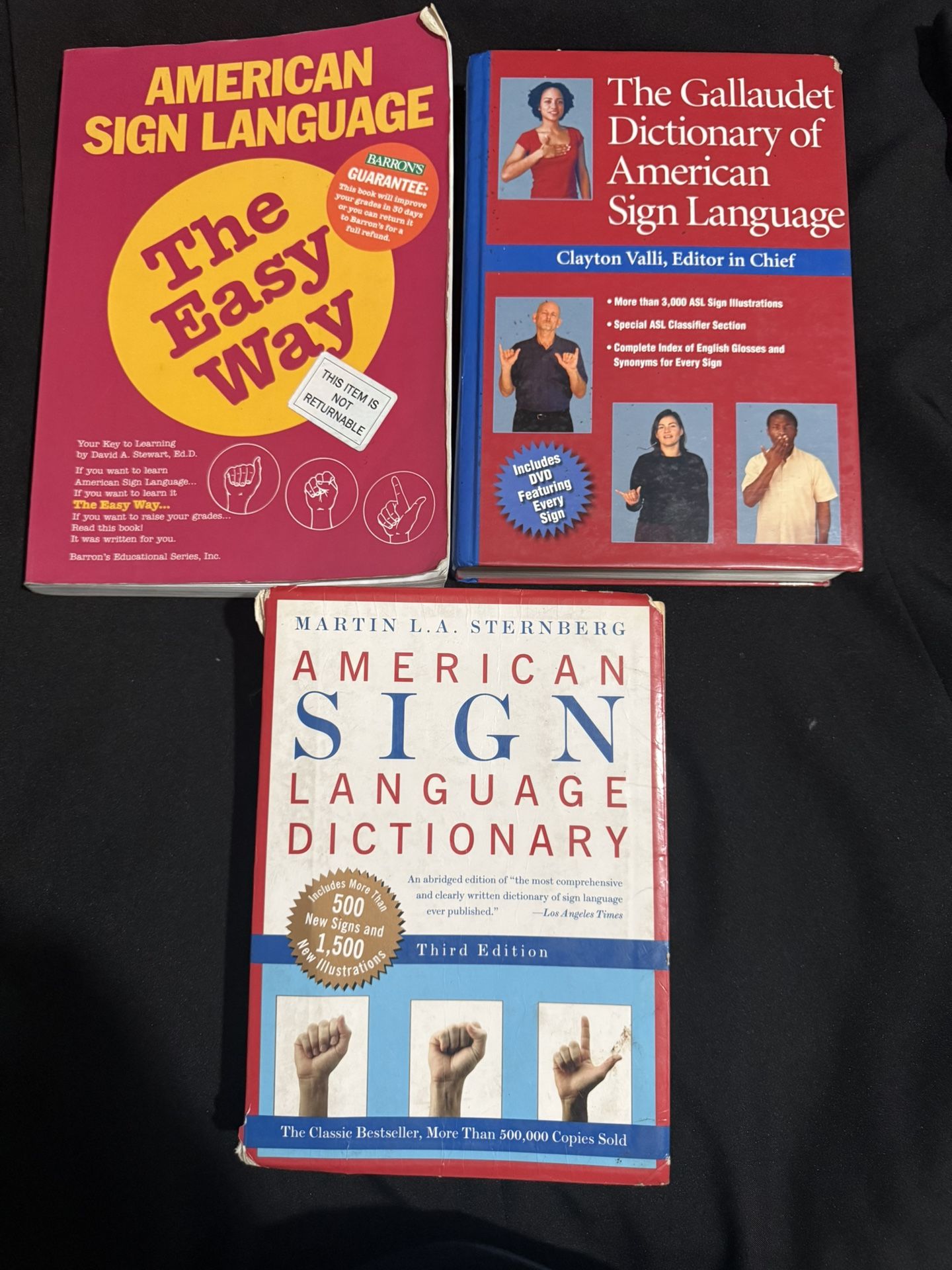 ASL Book Bundle β Dictionaries + Learning Guide