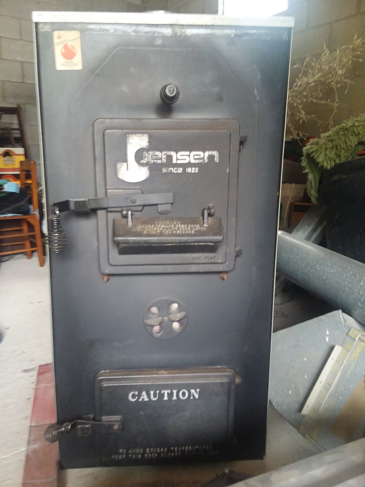 Jenson wood and coal burning add on furnace or use free standing for Sale  in Greensburg, PA - OfferUp