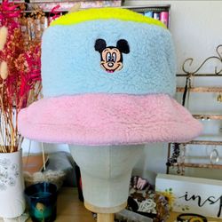 Mickey Mouse Disney Parks Furry Bucket Hat – 2022 Edition. Official Disney Parks Mickey Mouse Fuzzy Bucket Hat (2022). A colorful and super-soft colle