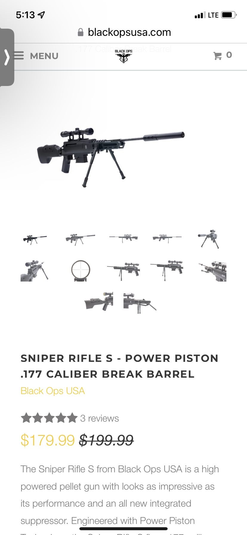 black ops .177 air rifle