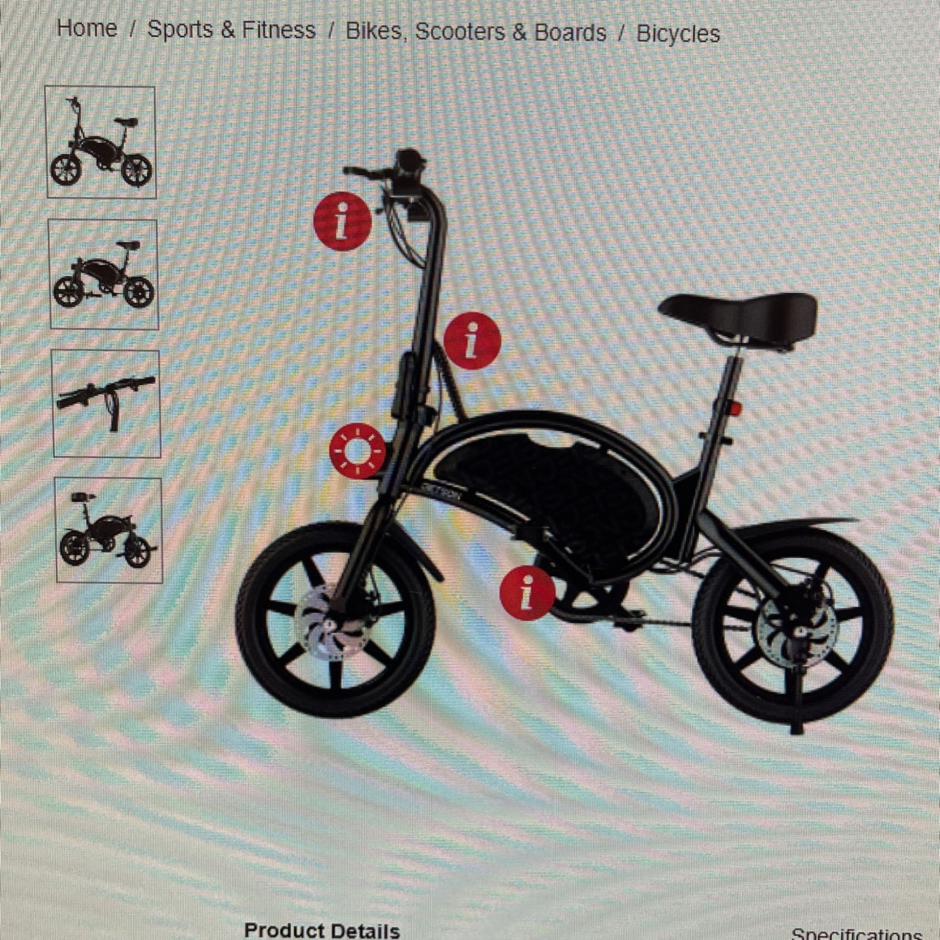 [opened Box] Jetson Bolt Pro Folding Electric Bike