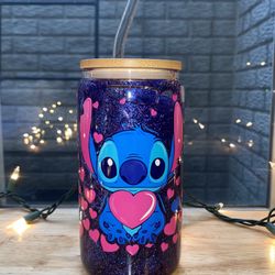 Stitch Snow Globe Cup - Snow Globe Cup - Stitch Cup - Stitch Tumbler - Lilo & Stitch Cup