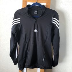 Adidas Black Half Zip Jacket Shirt (men Size Small)