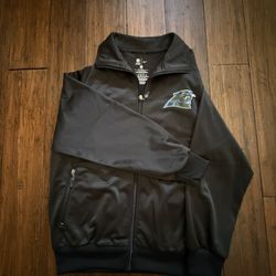 Black Carolina Panthers Nike Zip Up