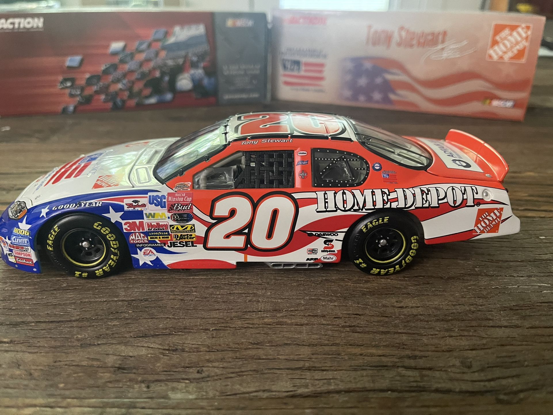 1:24 2003 Monty Carlo #20 Tony Stewart home depot Independence Day.