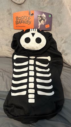 Skeleton Glow Reflective Halloween Hoodie Pet Sweatshirt