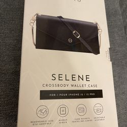 Habitu Selene Crossbody Wallet Magnetic Case iPhone 12 & 12 Pro Black New