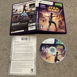 Kinect Star Wars (Microsoft Xbox 360, 2012) Complete CIB w/ Manual