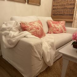 Pottery Barn Slipcover Sofa Loveseat 