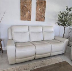 Leather ASHLEY Reclining sofa