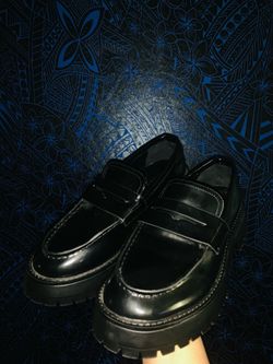 Madden Girl Black Platform Loafers