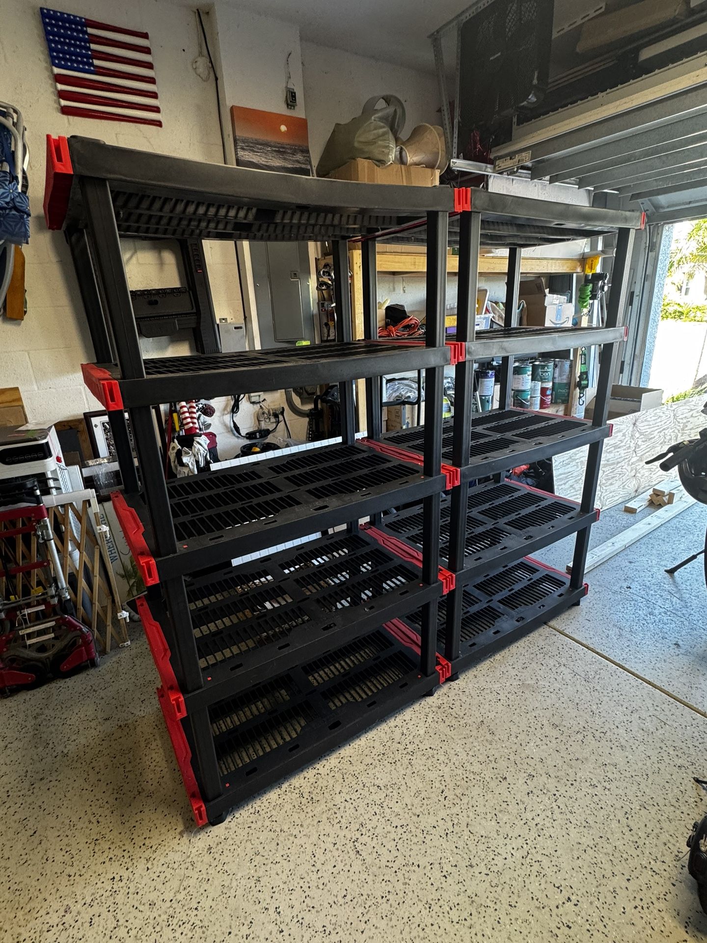 5 Tier Utility Shelving Pair