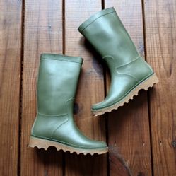 Vintage 80s Size 37 US 6.5- 7 Traditional English Wellington Wellies/ Rain Boots