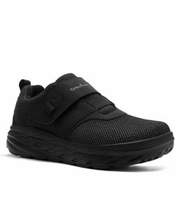 Men's Orthopedic Diabetic Extra Wide Walking Shoes: Comfortable Arch Support Adjustable Fit Hook and Loop Loafers, Breathable Width Toe Box Tendonitis