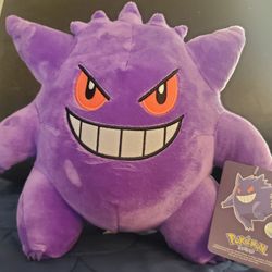 Gengar Plush Doll Stuffed Pokemon Toy Sleeper Plush 11 Inch