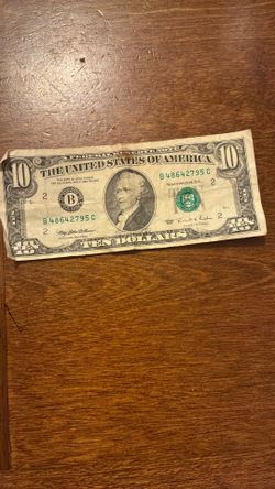 Vintage Series 1995 10$ Bill Federal Reserve