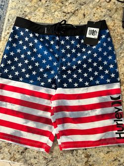 Fourth of July Swim Trunks