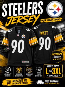New Pittsburgh Steelers T.J. Watt #90 Jersey