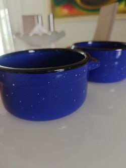Blue Stoneware Bowls