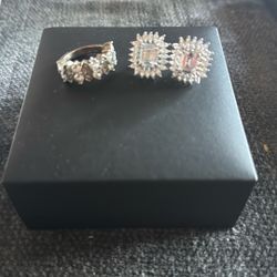 Silpada 925 Sterling Silver CZ Cocktail Ring