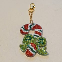 Blingy Candy Cane Keychain 