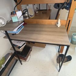 Brown Multi Shelf Desk 